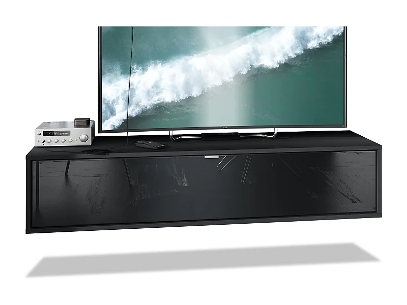 LOWBOARD Lana Fronten in Schwarz Hochglanz