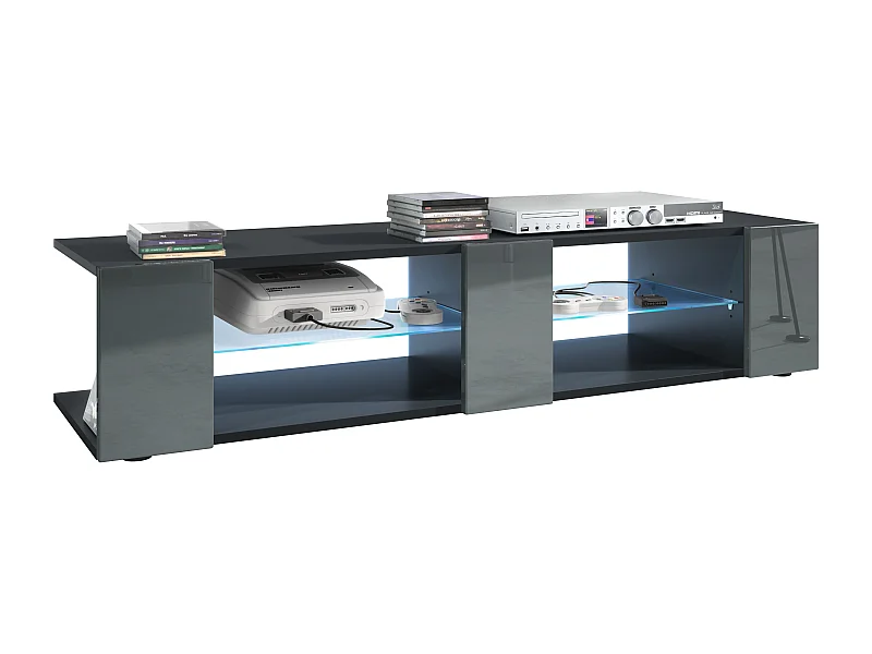 LOWBOARD Movie Fronten in Grau Hochglanz