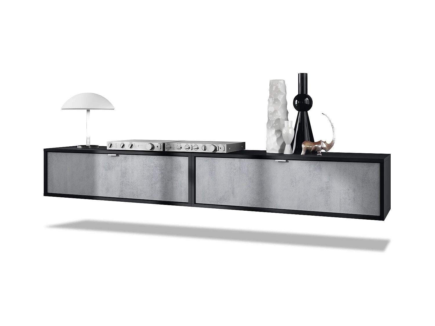 LOWBOARD Lana Fronten in Beton Oxid Optik