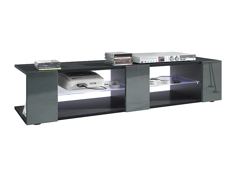 LOWBOARD Movie Fronten in Grau Hochglanz