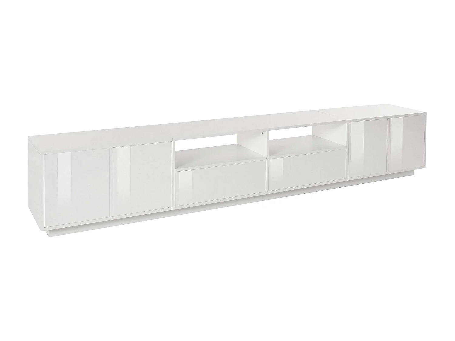 Mobile porta TV 260cm design moderno bianco soggiorno Breid