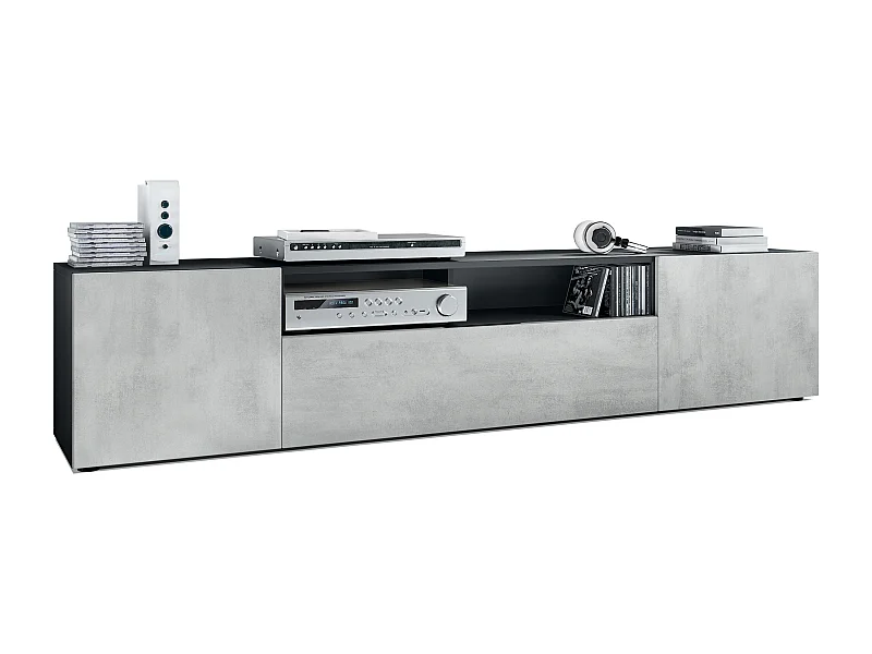 LOWBOARD Mogan Fronten in Beton Oxid Optik