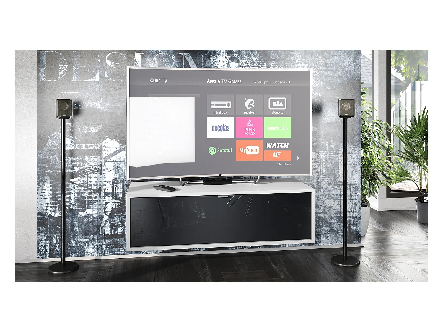 LOWBOARD Lana Fronten in Schwarz Hochglanz