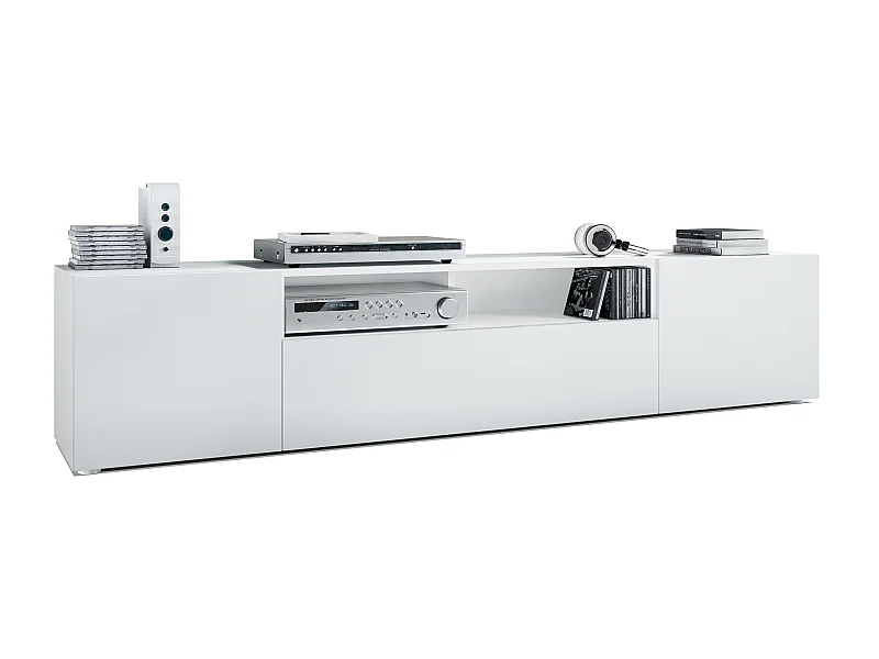 LOWBOARD Mogan Fronten in Weiß matt