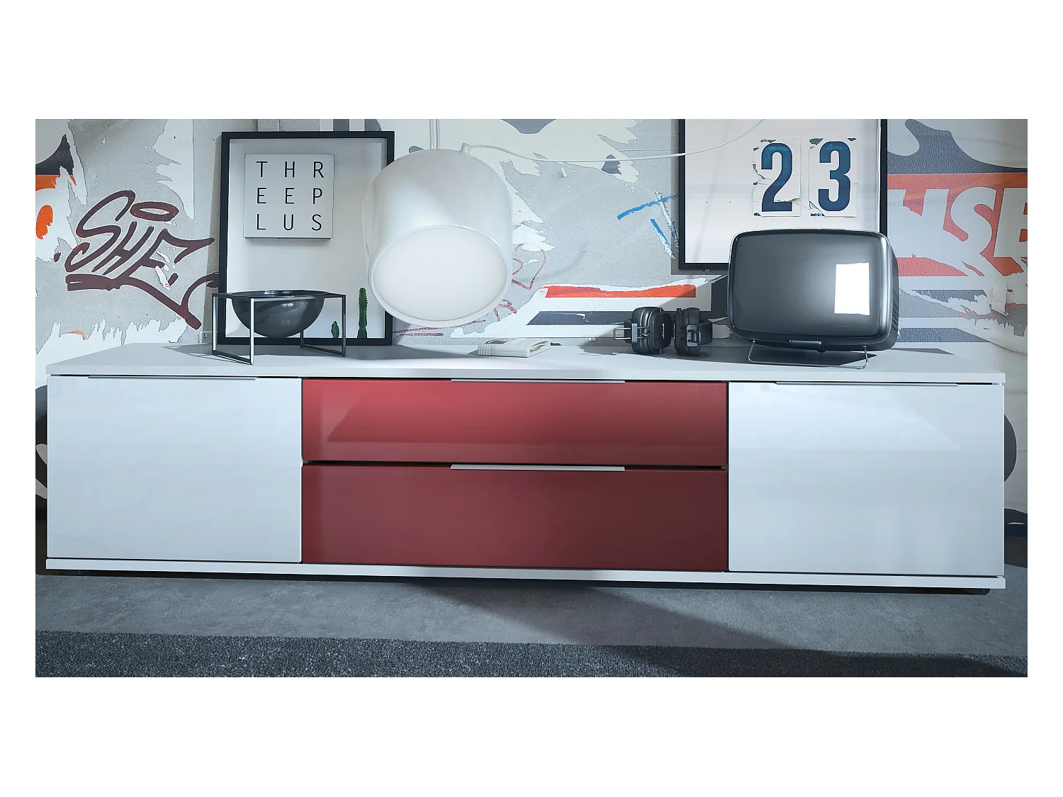 LOWBOARD Linio Bordeaux Hochglanz