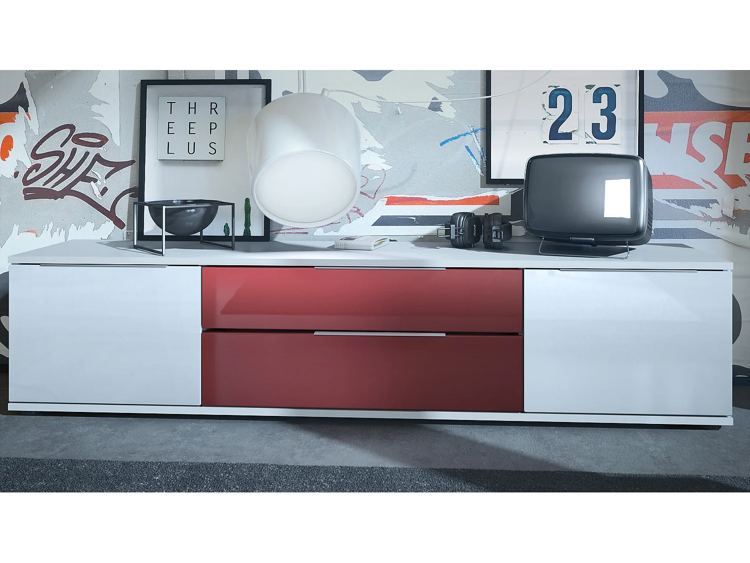 LOWBOARD Linio Bordeaux Hochglanz