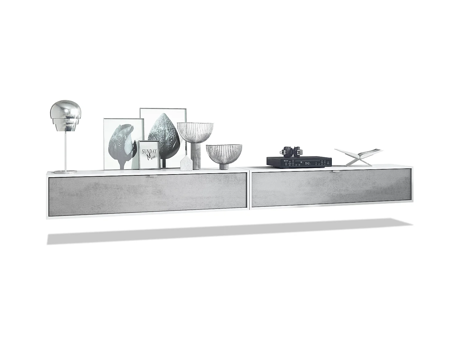 LOWBOARD Lana Fronten in Beton Oxid Optik