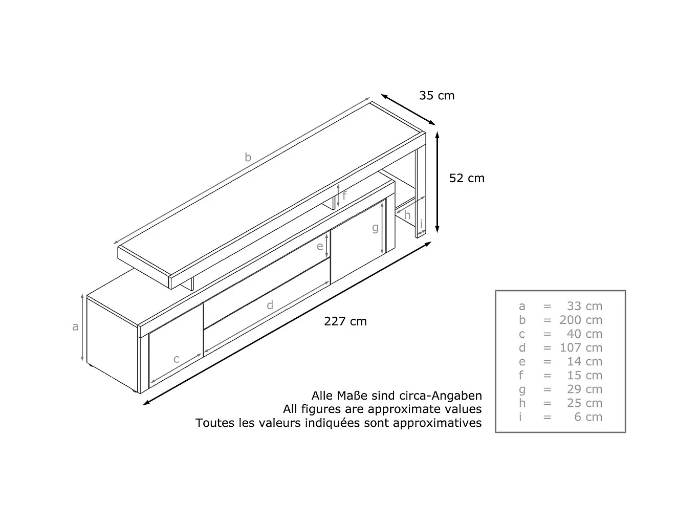 LOWBOARD Leon Sandgrau Hochglanz / Weiß Hochglanz