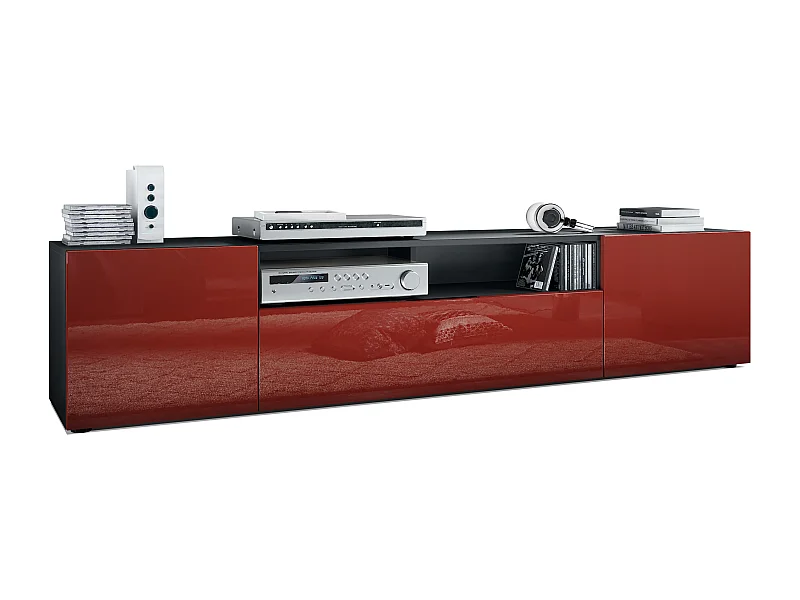 LOWBOARD Mogan Fronten in Bordeaux Hochglanz