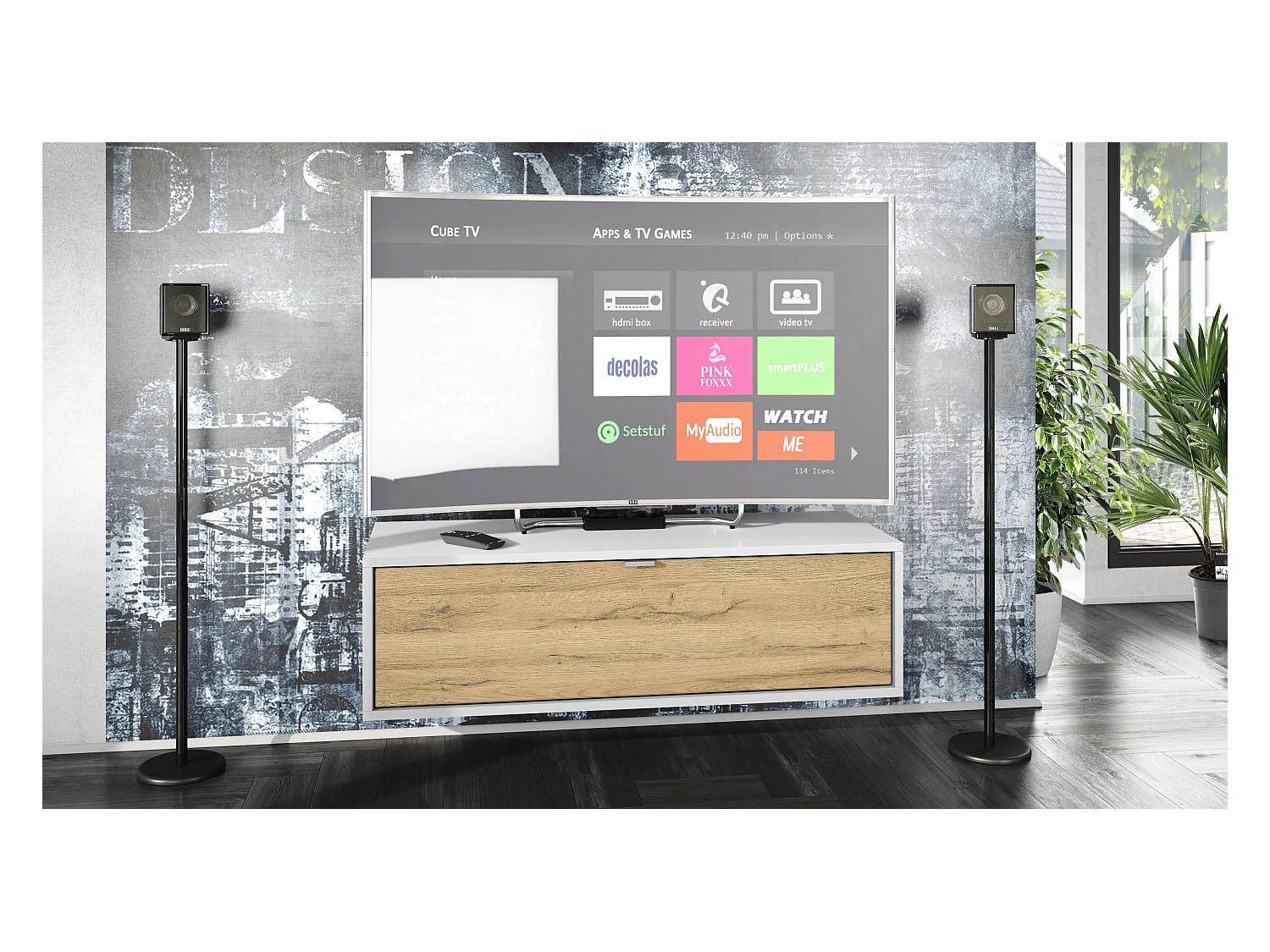 LOWBOARD Lana Fronten in Eiche Natur