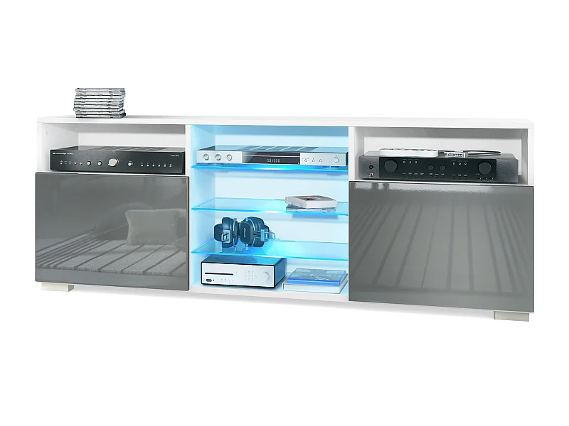 LOWBOARD Granada Front in Grau Hochglanz