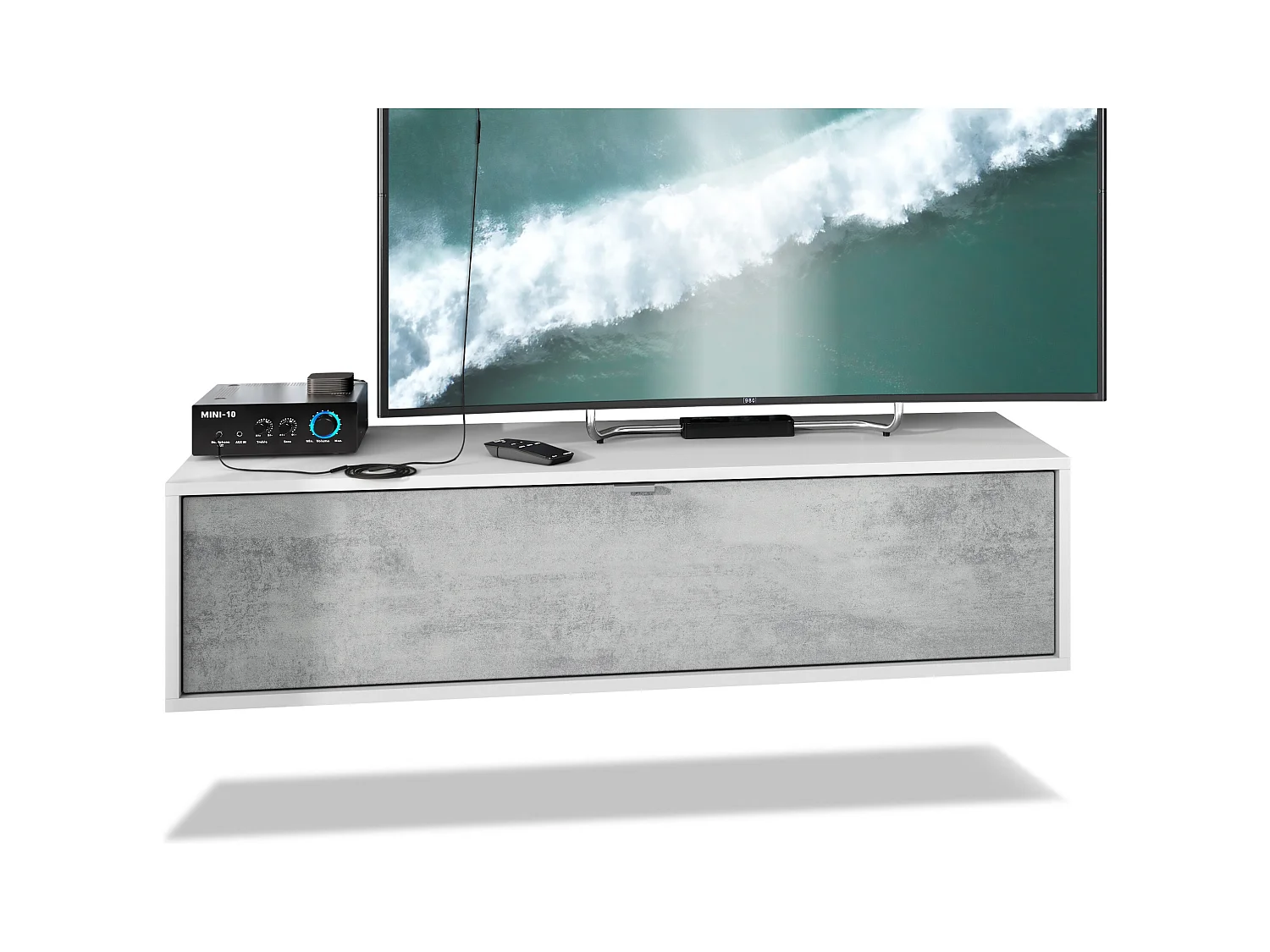 LOWBOARD Lana Fronten in Beton Oxid Optik