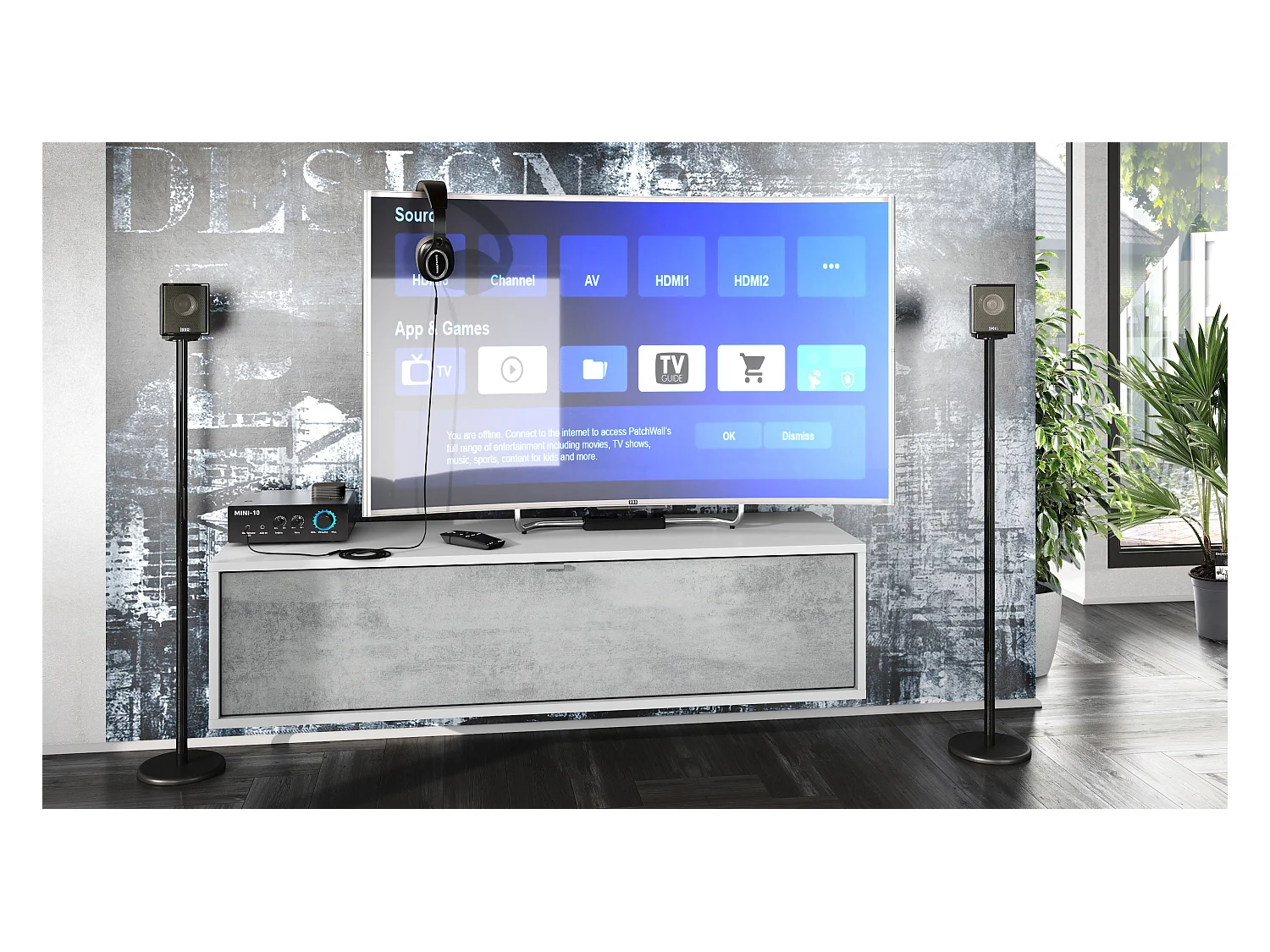 LOWBOARD Lana Fronten in Beton Oxid Optik