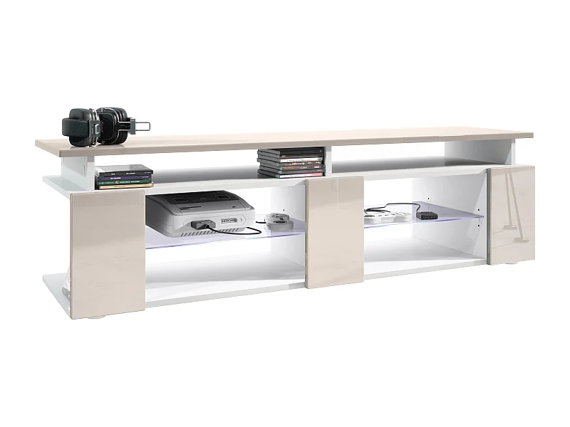 LOWBOARD Movie Fronten und obere Platte des Aufsatzes in Sandgrau Hochglanz