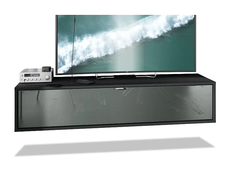 LOWBOARD Lana Fronten in Grau Hochglanz