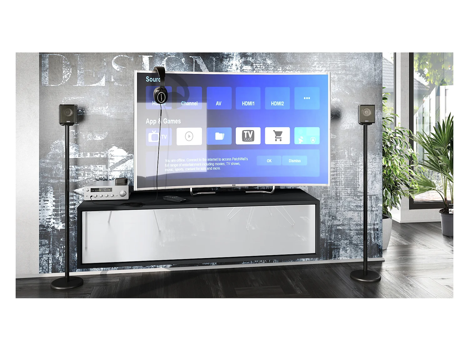 LOWBOARD Lana Fronten in Weiß Hochglanz