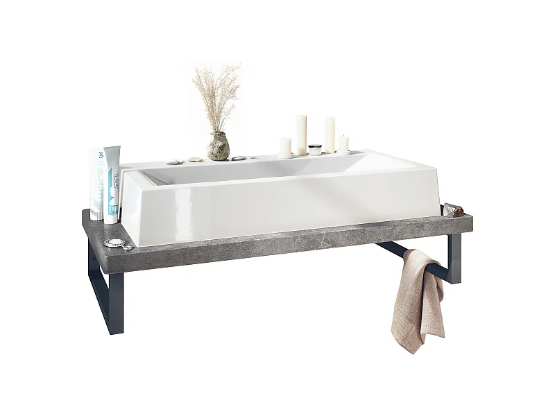 WASCHBECKENUNTERSCHRANK Nizza Steingrau