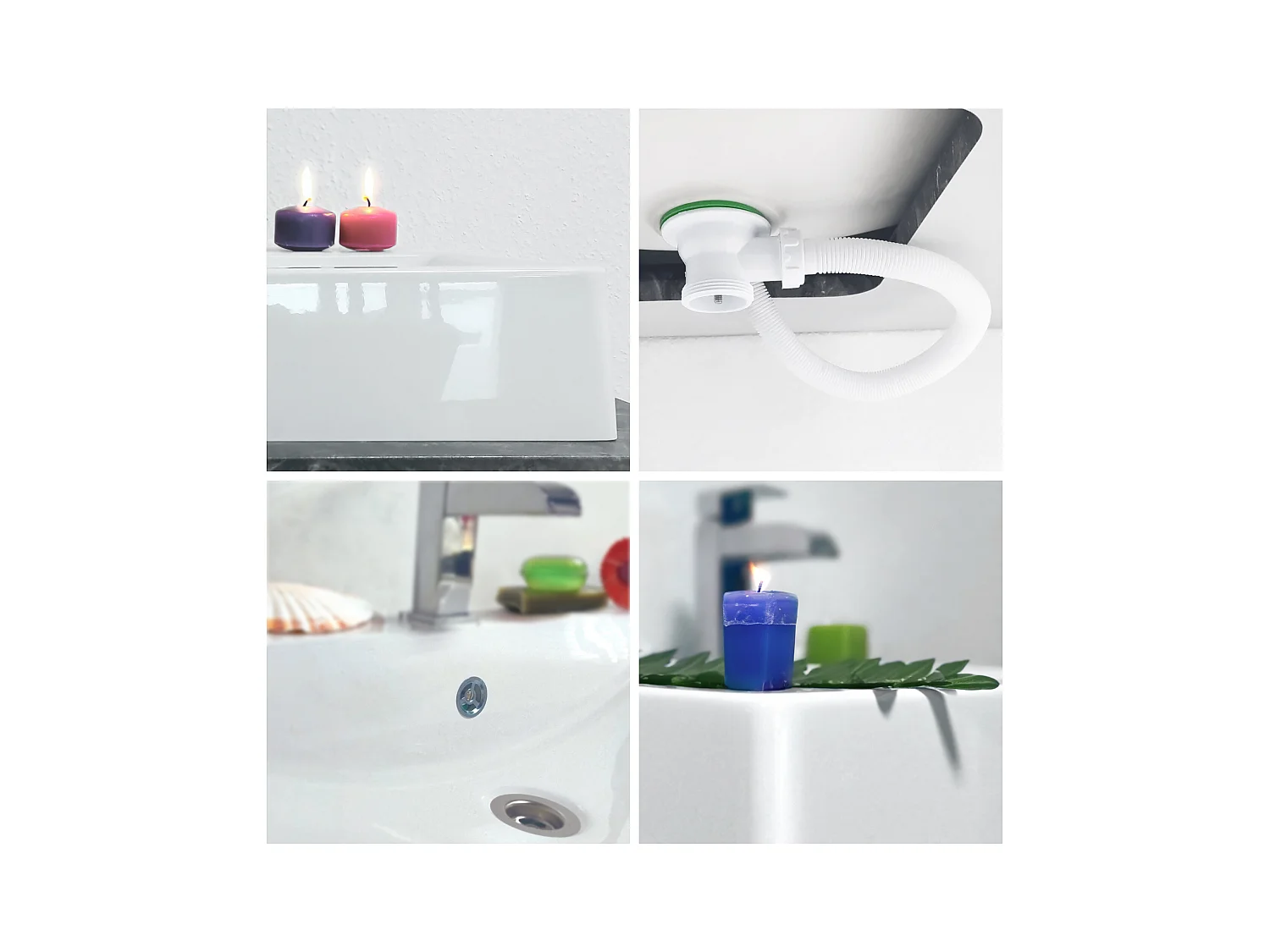 Vasque Nizza avec plateau de lavabo de couleur Gris pierre et support de lavabo en métal noir (95 x 31,4 x 51 cm)