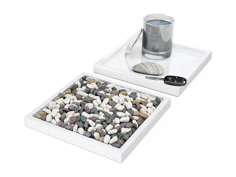 DEKOSCHALE Maya Weiß Hochglanz