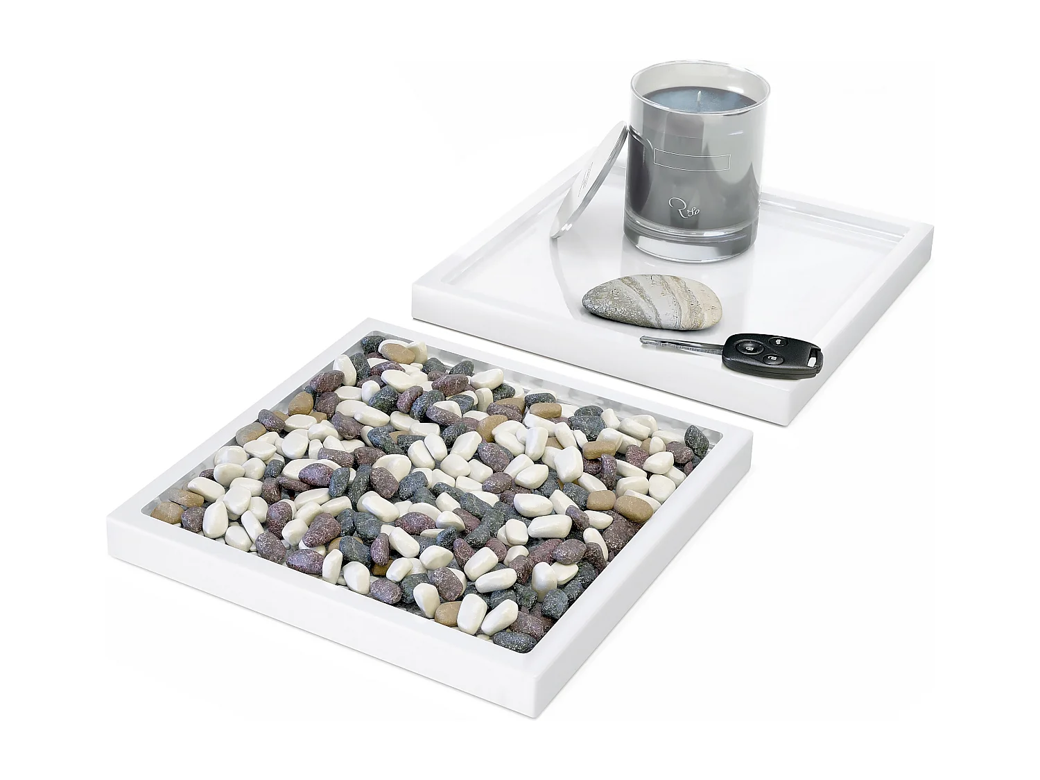 DEKOSCHALE Maya Weiß Hochglanz