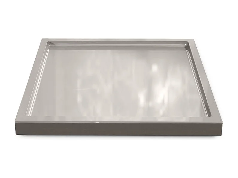 Vladon Cuenco decorativo Maya, moderno Plato decorativo cuadrado, Gris arena de alto brillo (20 x 1,8 x 20 cm)