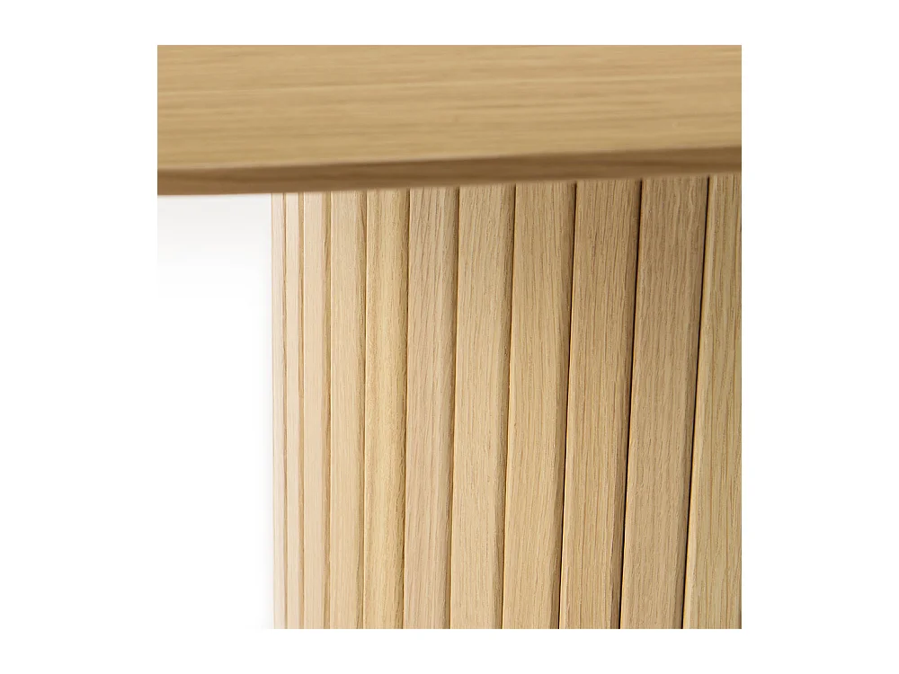 Table à manger ovale 180 cm - Bois naturel - ALBA