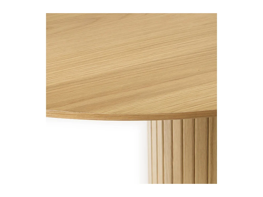 Table à manger ovale 180 cm - Bois naturel - ALBA