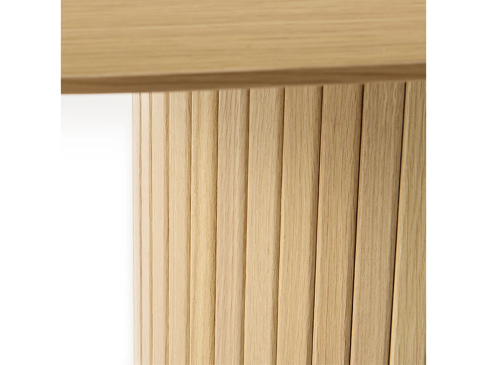 Table à manger ovale 180 cm - Bois naturel - ALBA