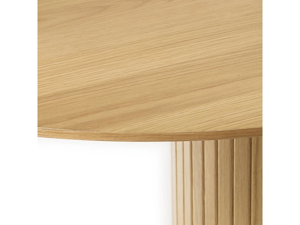 Table à manger ovale 180 cm - Bois naturel - ALBA