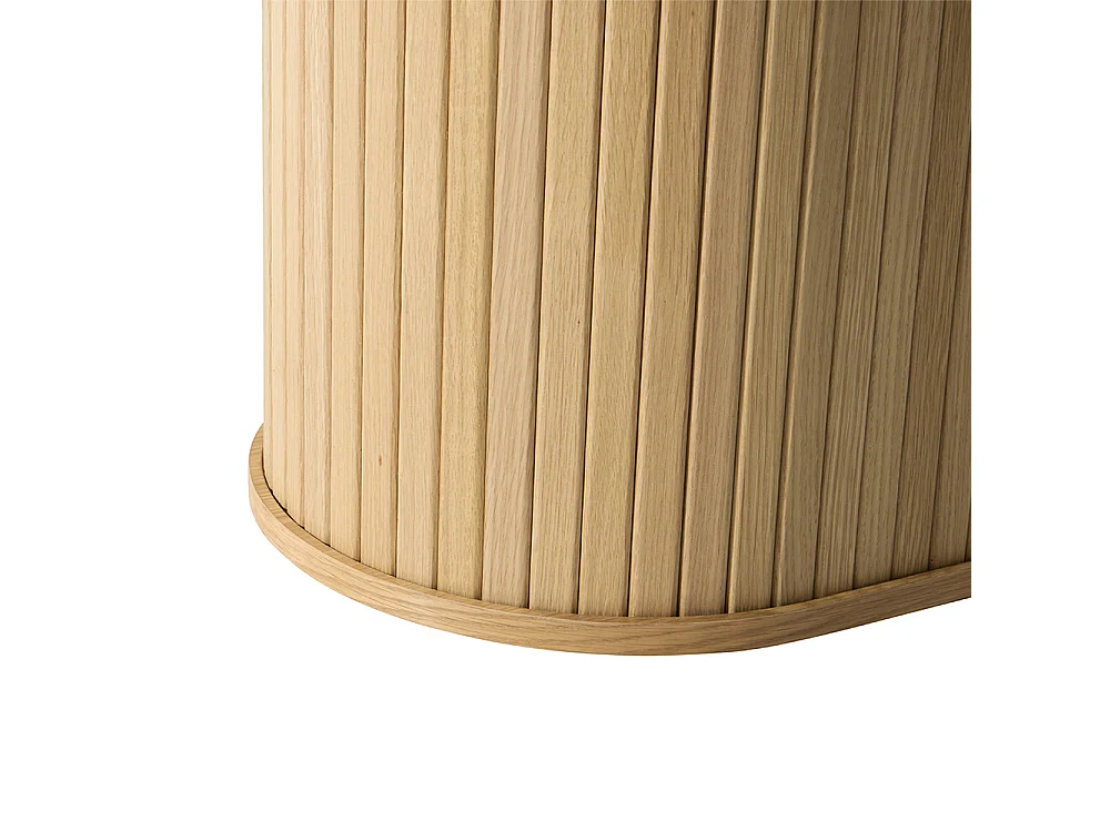 Table à manger ovale 180 cm - Bois naturel - ALBA