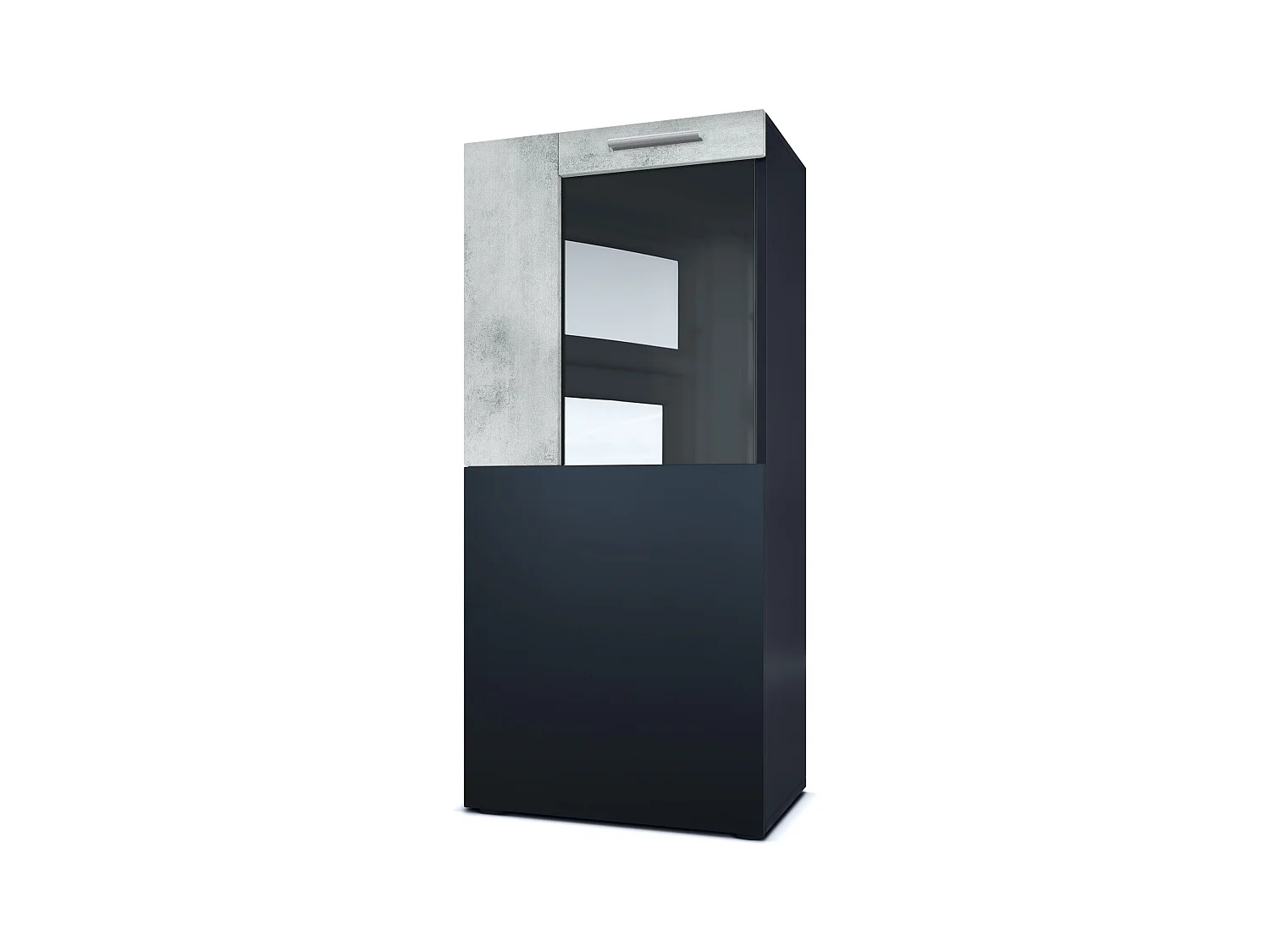 VITRINE Movie Absetzungen in Beton Oxid Optik