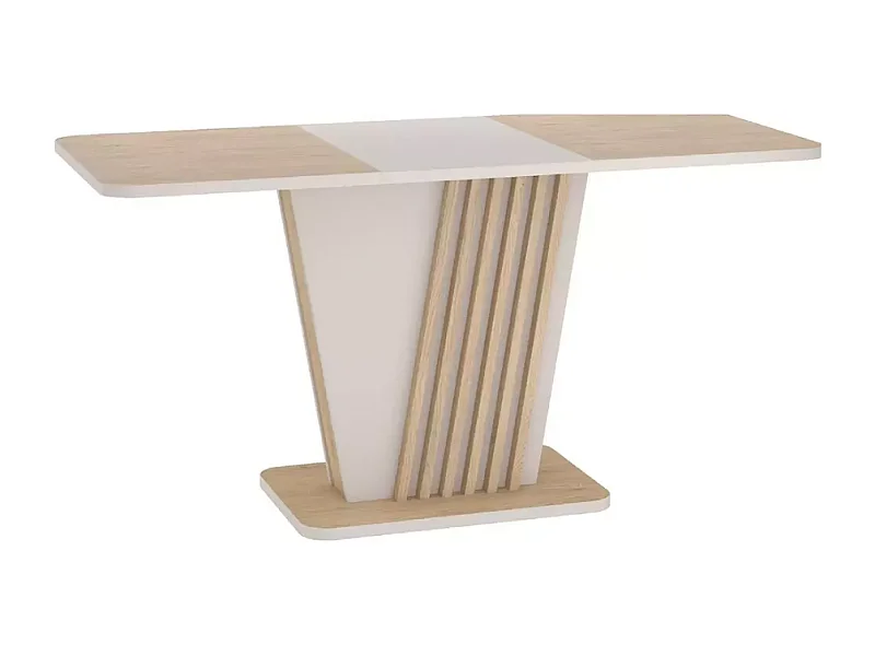 Table extensible 125-170 cm design chêne et cachemire 8 pers Helen