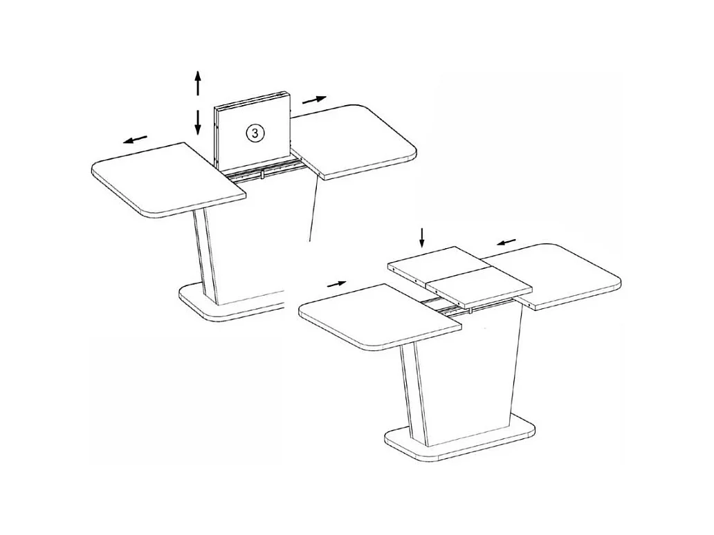 Table extensible 125-170 cm design chêne et cachemire 8 pers Helen