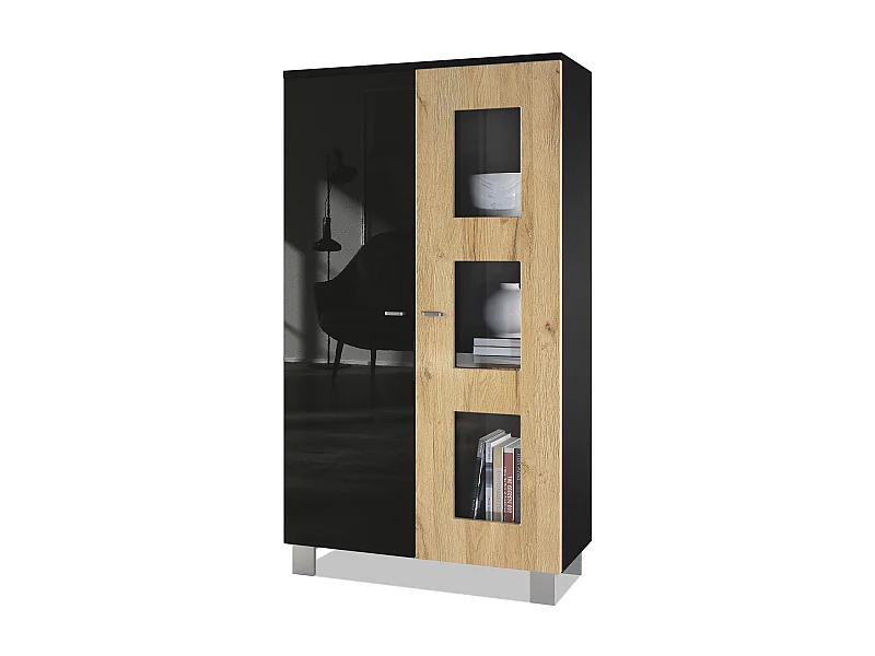 VITRINE Denjo Tür in Eiche Natur