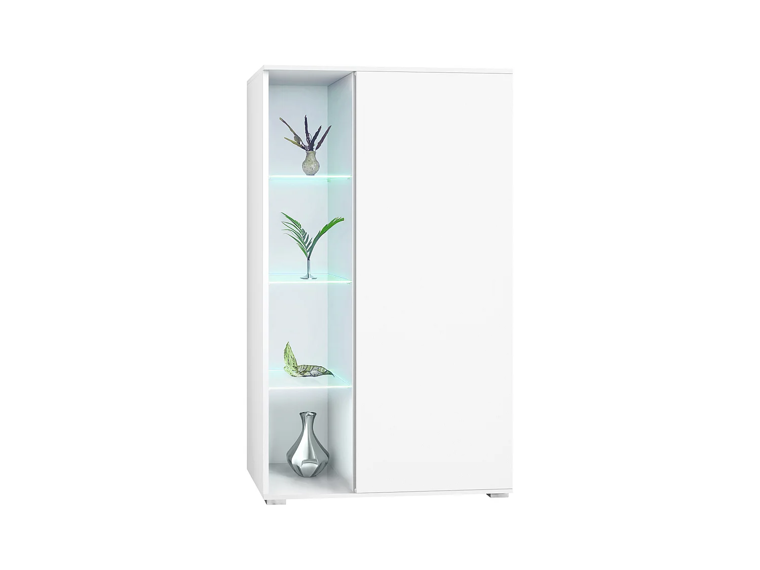 VITRINE Davos Weiß matt