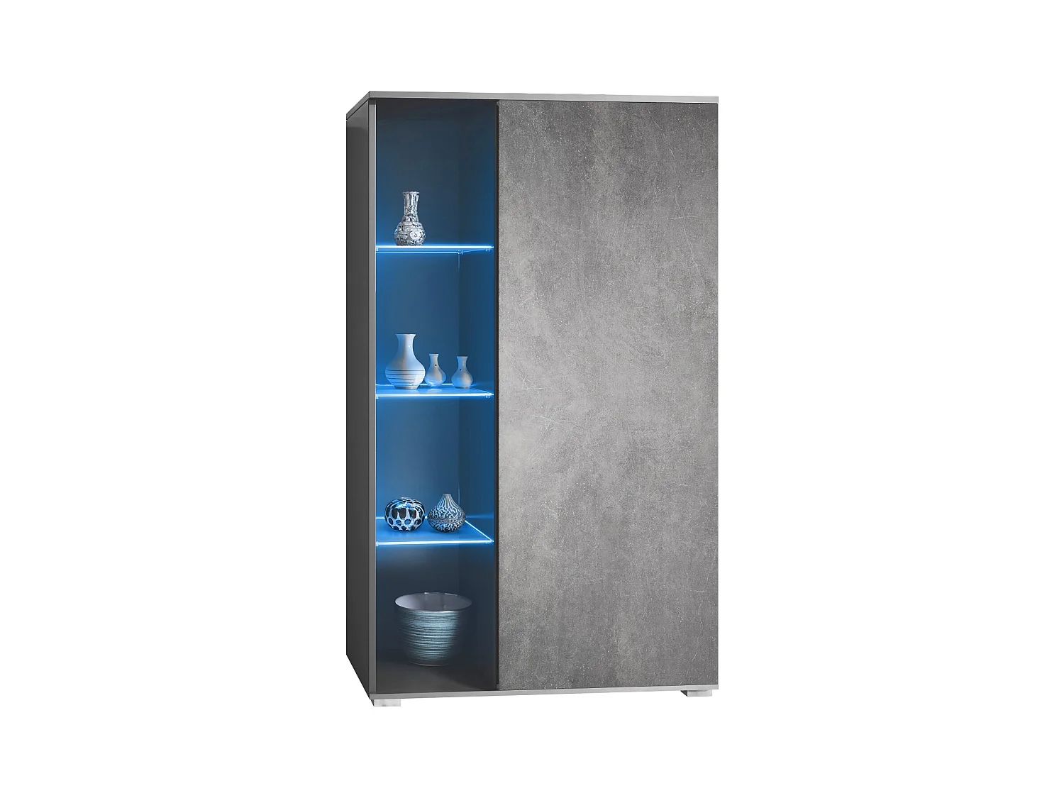 VITRINE Davos Steingrau