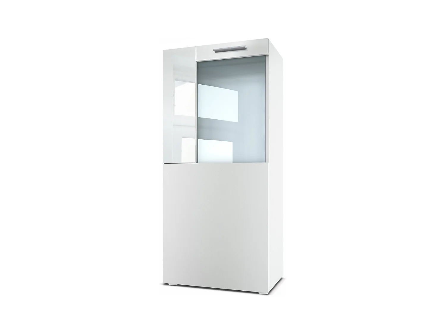 VITRINE Movie Absetzungen in Weiß Hochglanz