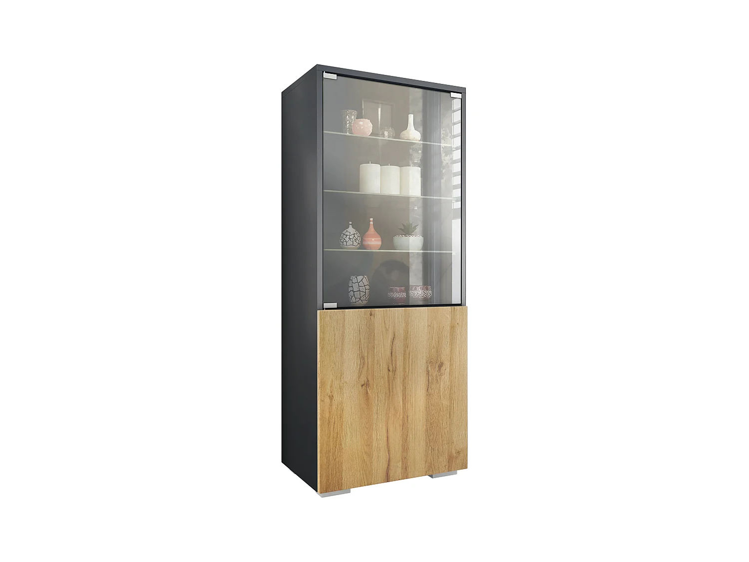 VITRINE Granada Eiche Natur
