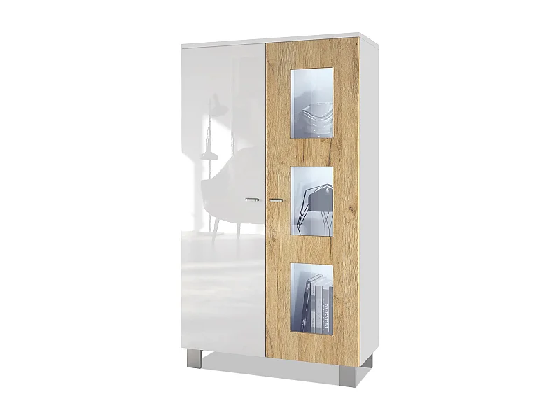 VITRINE Denjo Tür in Eiche Natur