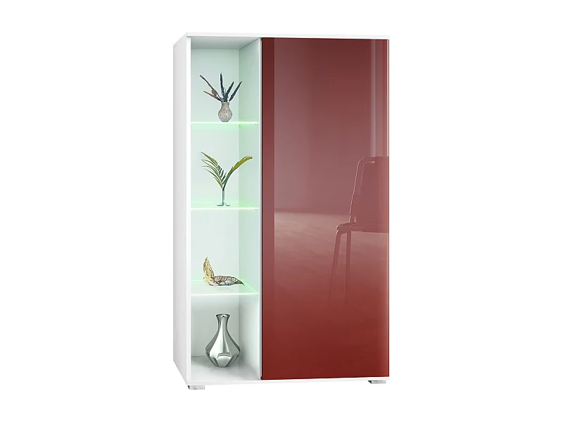 VITRINE Davos Bordeaux Hochglanz