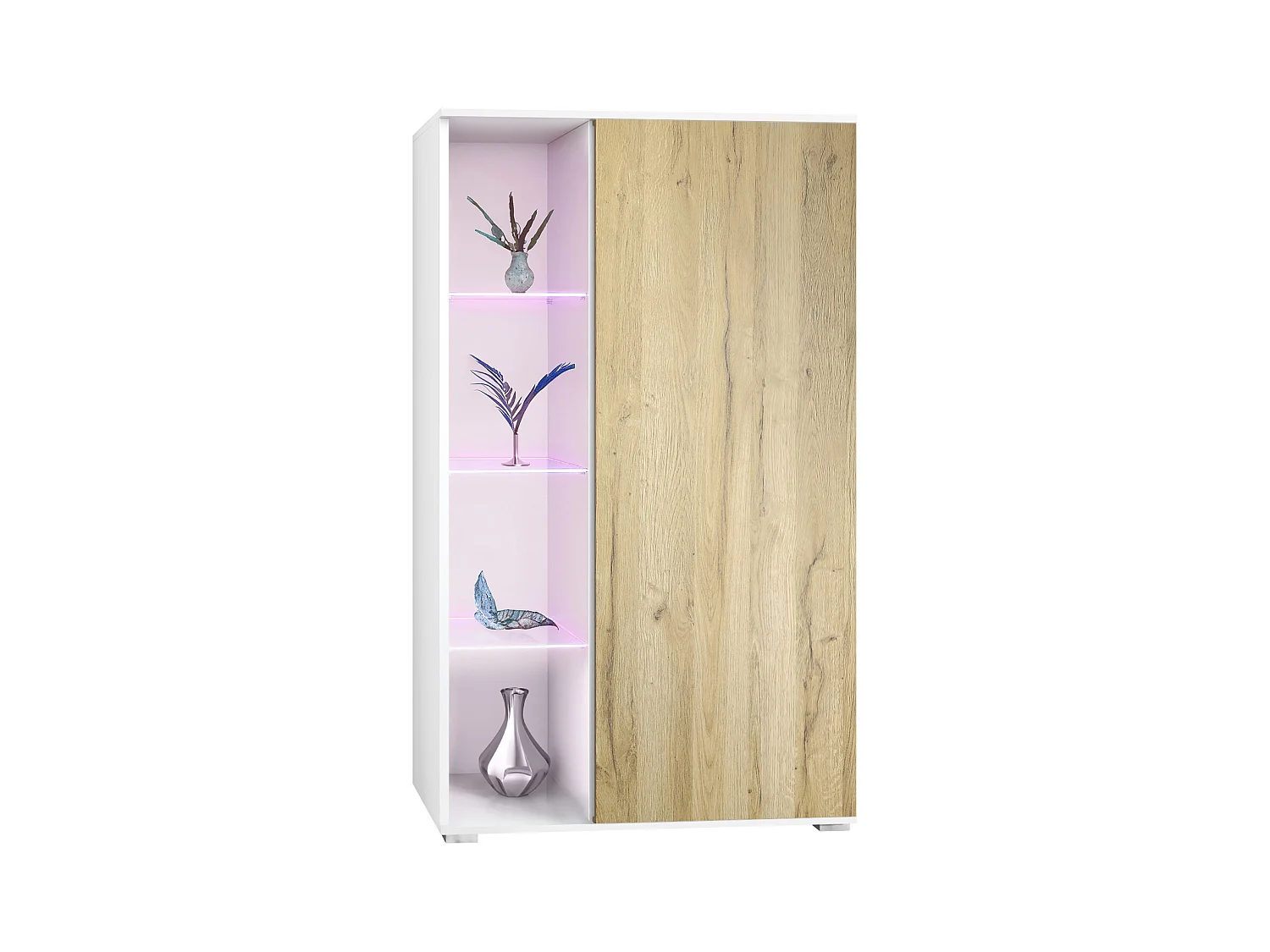VITRINE Davos Eiche Natur