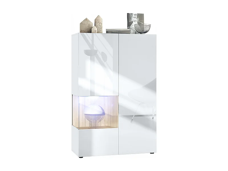 VITRINE Morena Einsatz in Eiche Natur