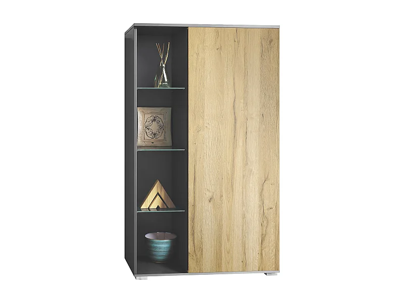 VITRINE Davos Eiche Natur