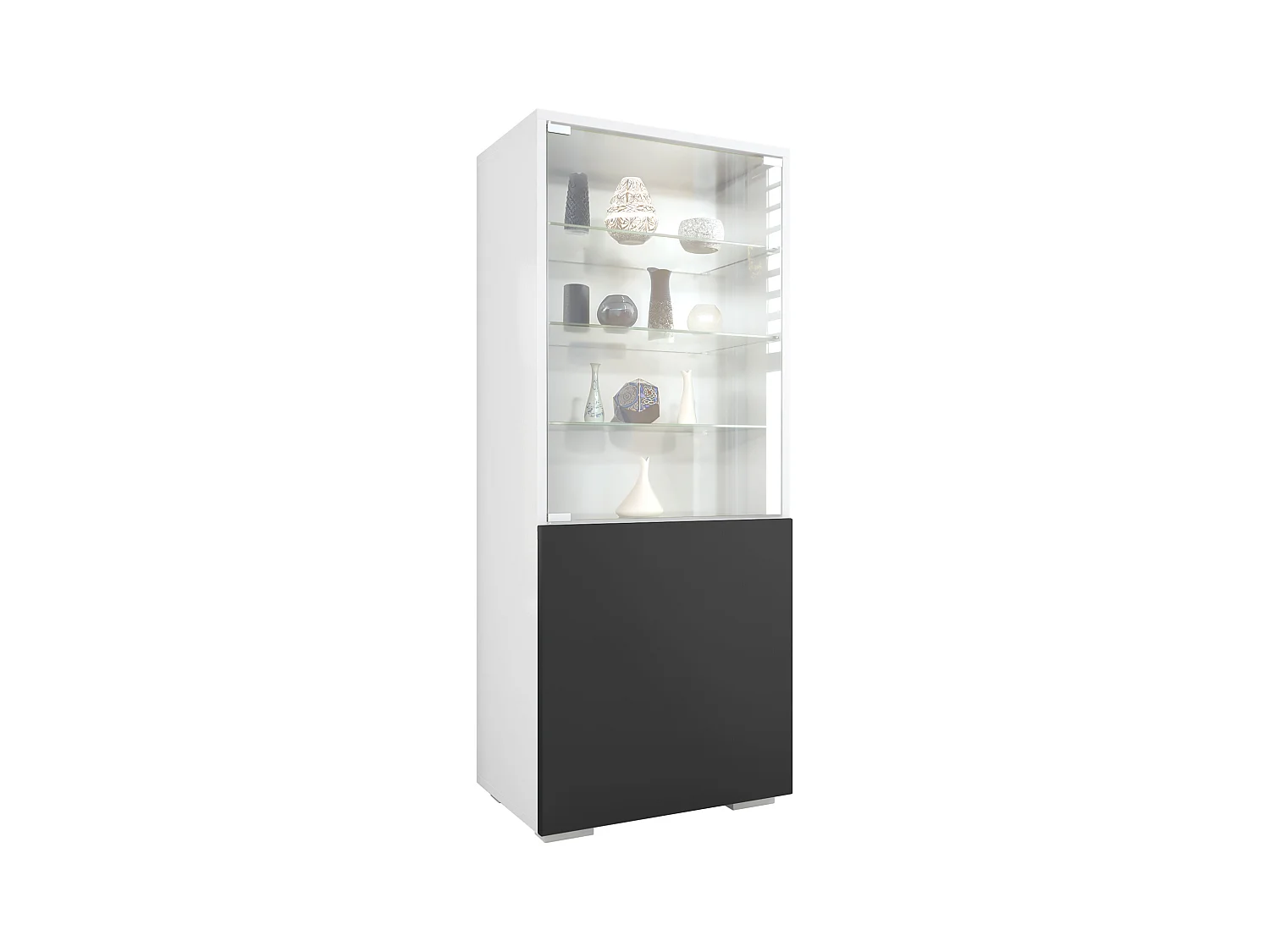 VITRINE Granada Schwarz matt