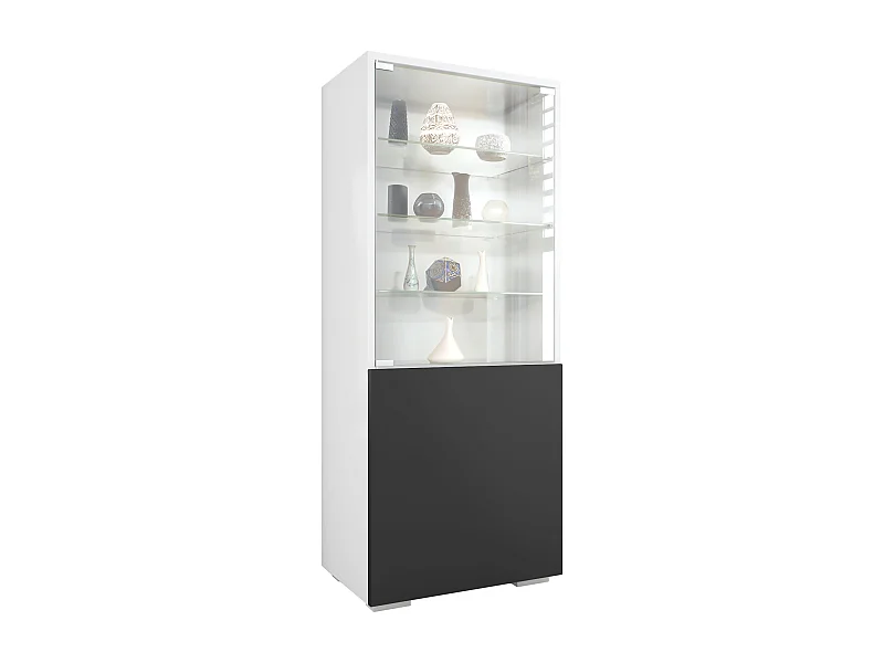VITRINE Granada Schwarz matt