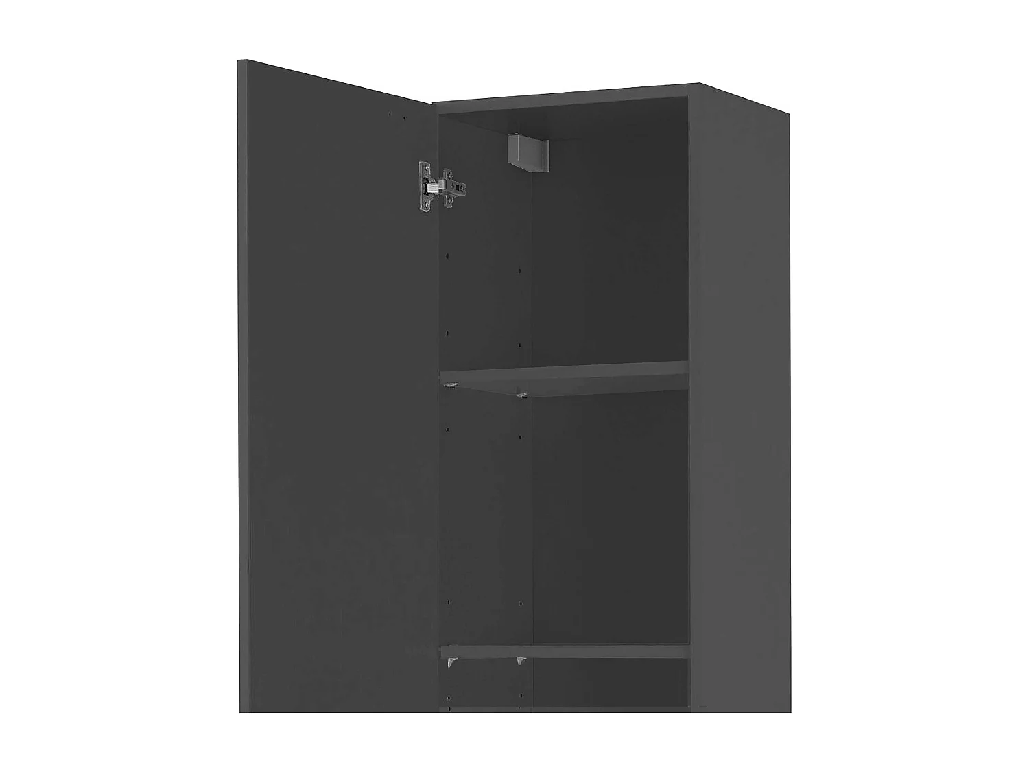 Armoire suspendue 2 colonnes bibliothèque moderne en bois Pella RT