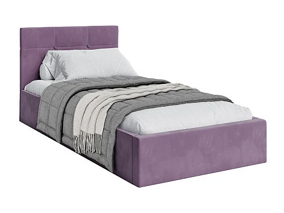 Lit coffre RINO 90 x 200 cm - Sommier inclus VIOLET