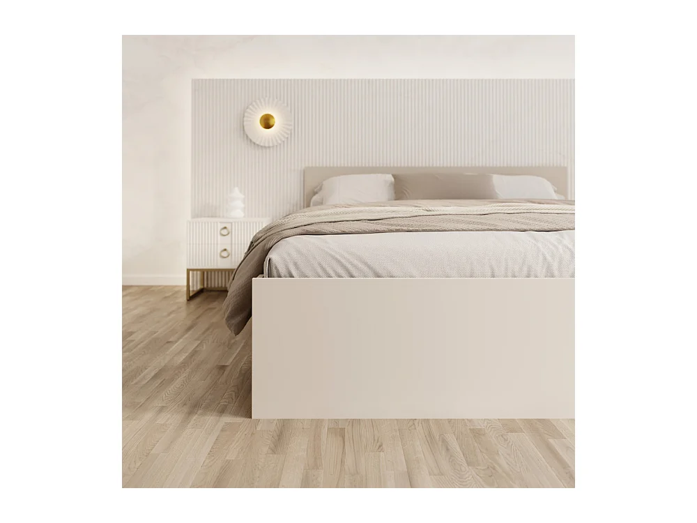 Lit coffre Panama 160x200 - Sommier inclus Cachemire