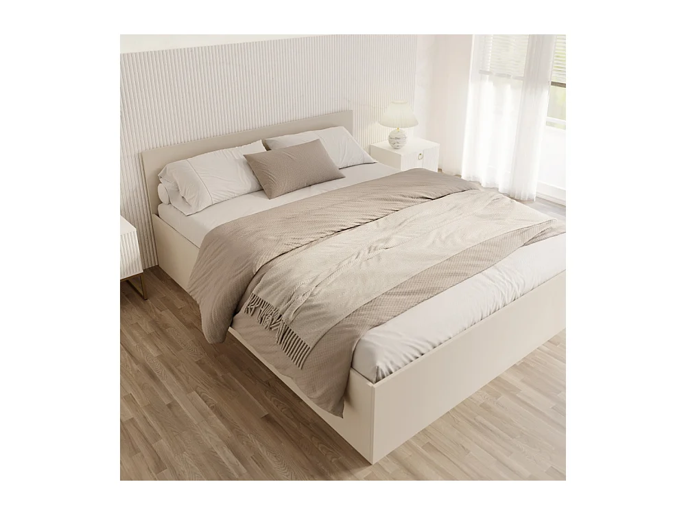 Lit coffre Panama 120x200 - Sommier inclus Cachemire