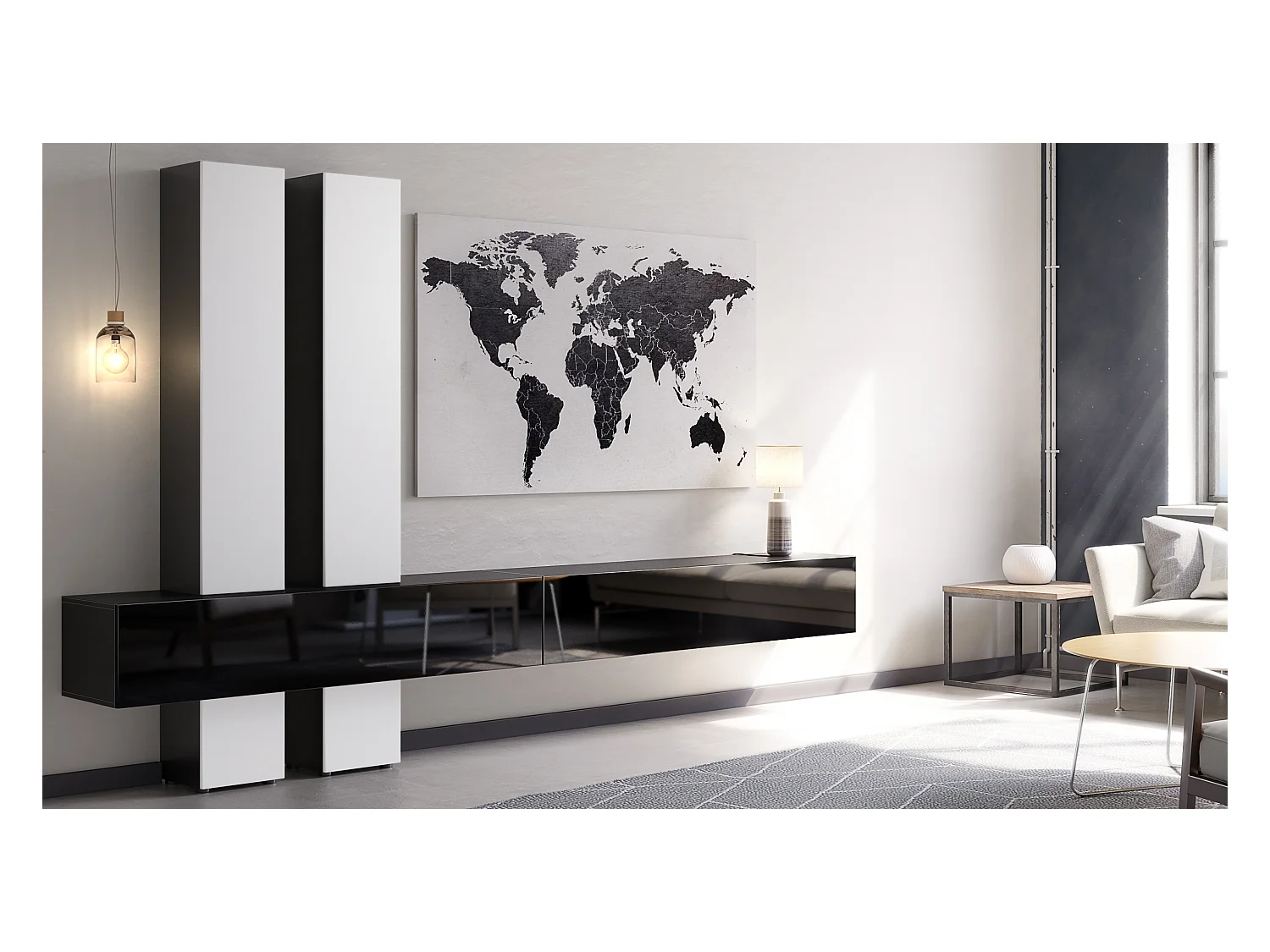 WOHNWAND Moja Türen in Weiß matt